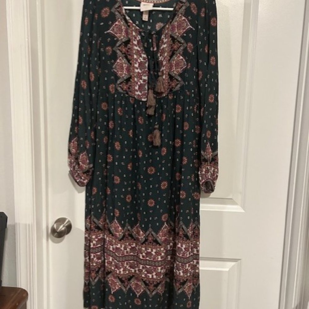 ROSE WOMEN DRESS MAXI SIZE SMALL